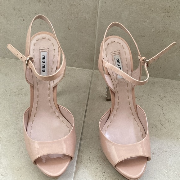 Miu Miu nude crystal heels - Picture 9 of 17